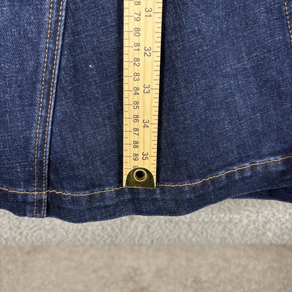 Banana Republic Denim Maxi Skirt Sz 12 Boho Cottage Prairie Western Modest 2024 - Picture 11 of 12